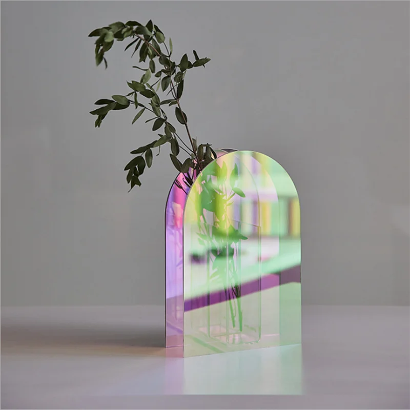 

Vases Nordic Home Decor Arcylic Modern Flower Pot Living Room Accessories